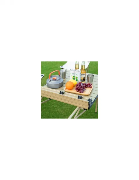Skladací stôl SC10BR 53x51cm na turistiku alebo catering v béžovej farbe