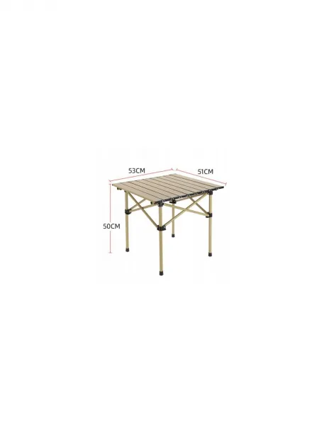 Skladací stôl SC10BR 53x51cm na turistiku alebo catering v béžovej farbe