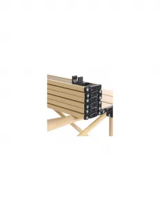 Skladací stôl SC10BR 53x51cm na turistiku alebo catering v béžovej farbe