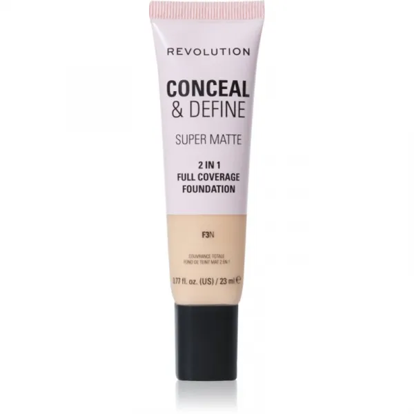 Revolution Conceal & Define zmatňujúci make-up odtieň F3N 23 ml