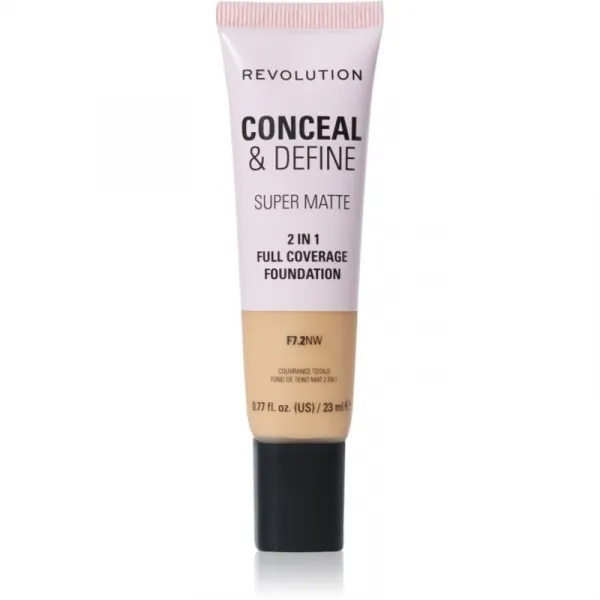 Revolution Conceal & Define zmatňujúci make-up odtieň F7.2NW 23 ml