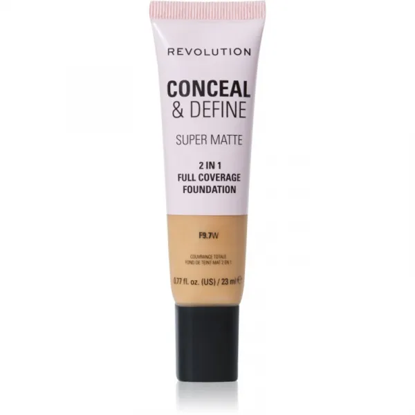 Revolution Conceal & Define zmatňujúci make-up odtieň F9.7W 23 ml