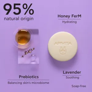 Apivita Cleansing Solid Foamy Cleanser čistiace tuhé mydlo s hydratačným účinkom 80 g