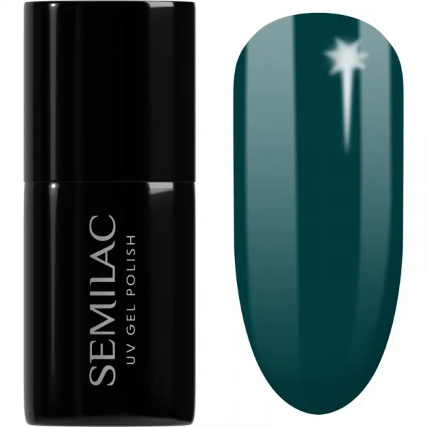 Semilac UV Hybrid Winter Collection gélový lak na nechty s použitím UV/LED lampy odtieň 606 Cool Green 7 ml
