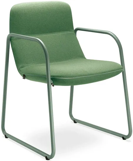 LD SEATING Dizajnové kreslo FLEXI LOUNGE, FL-M-Q-N12, zelená podnož
