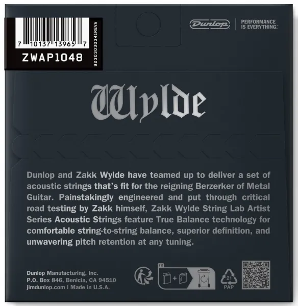 Dunlop Zakk Wylde Acoustic 10-48