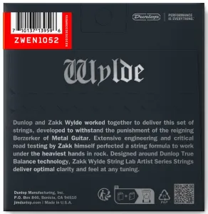 Dunlop Zakk Wylde Electric 10-52