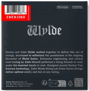 Dunlop Zakk Wylde Electric 10-60
