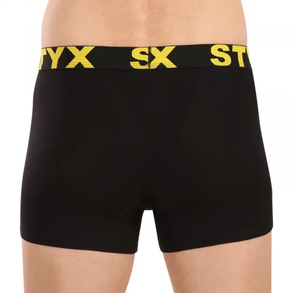 Pánske boxerky Styx športová guma čierne (G6960) M, trenky