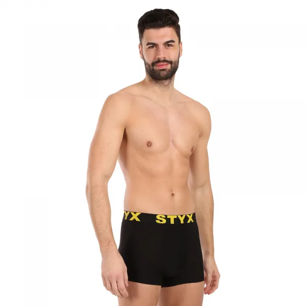 Pánske boxerky Styx športová guma čierne (G6960) M, trenky