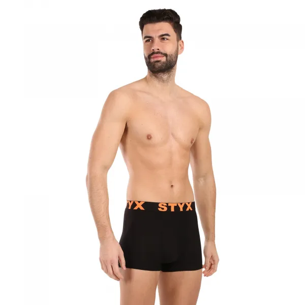 Pánske boxerky Styx športová guma čierne (G5960) M, trenky