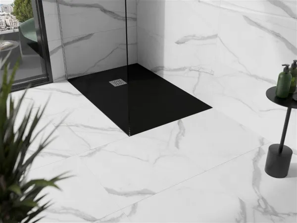 MEXEN - Stone+ sprchová vanička obdĺžniková 100x70, čierna 44707010