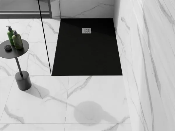 MEXEN - Stone+ sprchová vanička obdĺžniková 140x80, čierna 44708014
