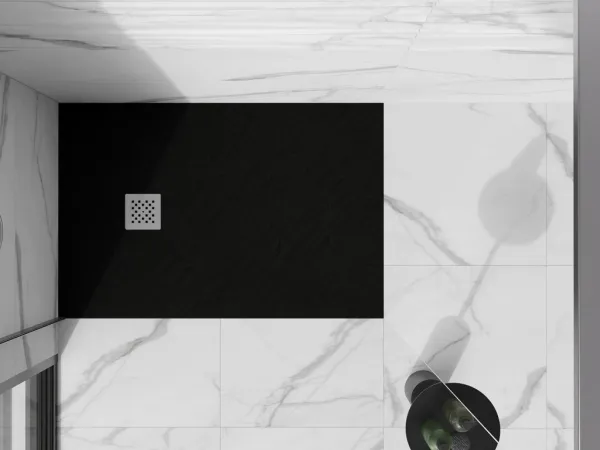 MEXEN - Stone+ sprchová vanička obdĺžniková 100x70, čierna 44707010