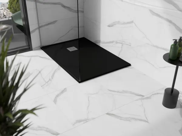 MEXEN - Stone+ sprchová vanička obdĺžniková 100x70, čierna 44707010