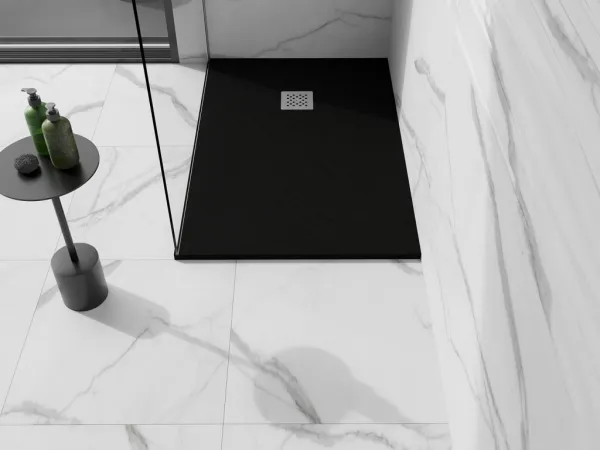 MEXEN - Stone+ sprchová vanička obdĺžniková 100x70, čierna 44707010