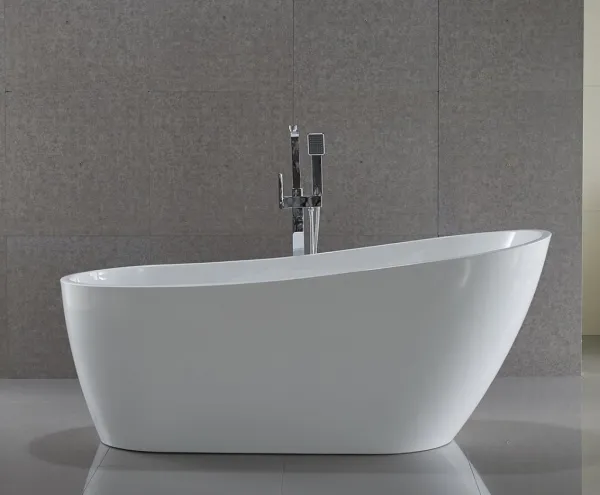 AQUALINE - TISA voľne stojaca vaňa 170x80cm, biela E1780