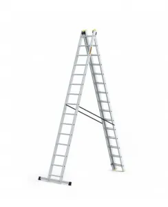 Viacúčelovýhliníkovýrebrík,3x15priečokanosnosť150kg