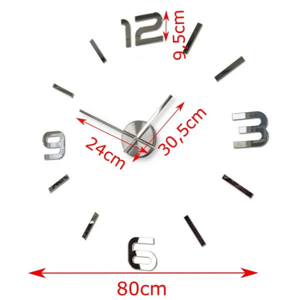 Dizajnovénalepovaciehodiny80cmzrkadlové46840