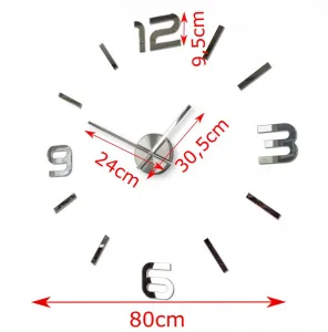 Dizajnovénalepovaciehodiny80cmzrkadlové46840