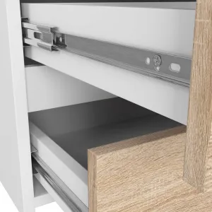 Ak furniture Komoda CL6 100 cm biela/dub sonoma