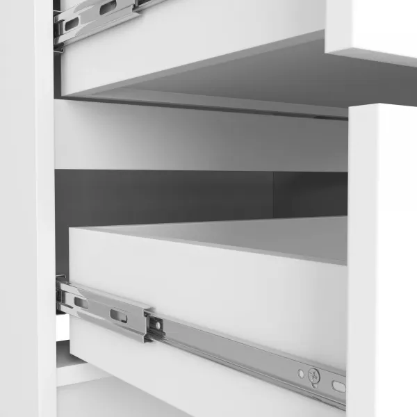 Ak furniture Komoda KIPS 4 zásuvky biela