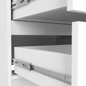 Ak furniture Komoda KIPS 4 zásuvky biela