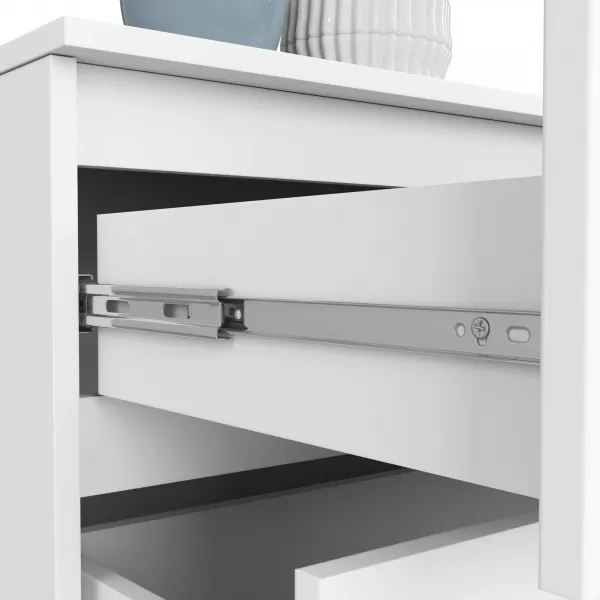 Ak furniture KOMODA Kuba 160 cm - 4 šuplíky - biela