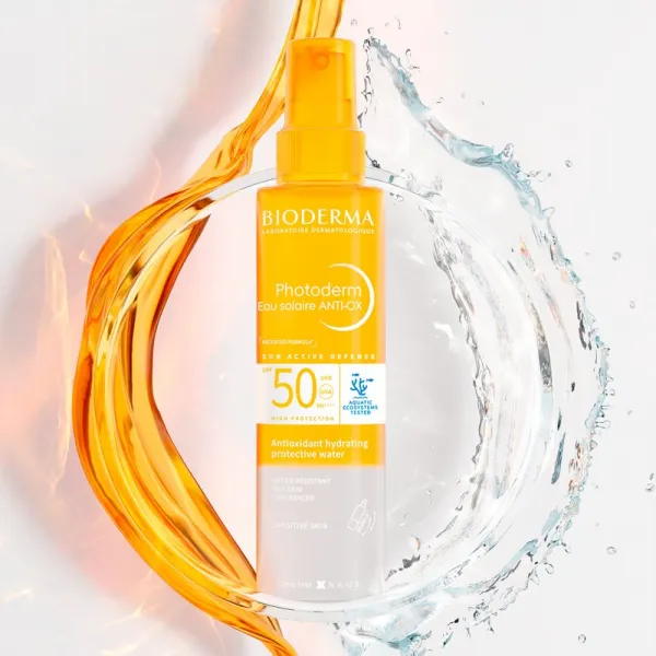 Bioderma Photoderm Eau solaire ANTI-OX opaľovací sprej SPF 50 200 ml