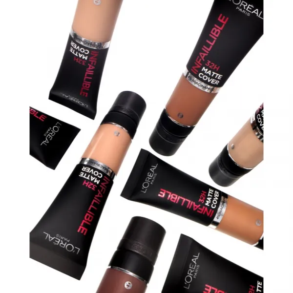 L’Oréal Paris Infallible 32H Matte Cover dlhotrvajúci zmatňujúci make-up SPF 25 odtieň 145 (Warm Undertone) 30 ml