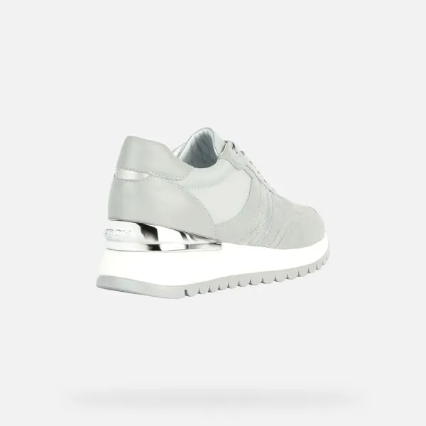 Grey women's sneakers Geox Desya - Women's