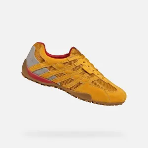 Yellow men's sneakers Geox Snake Original - Men's