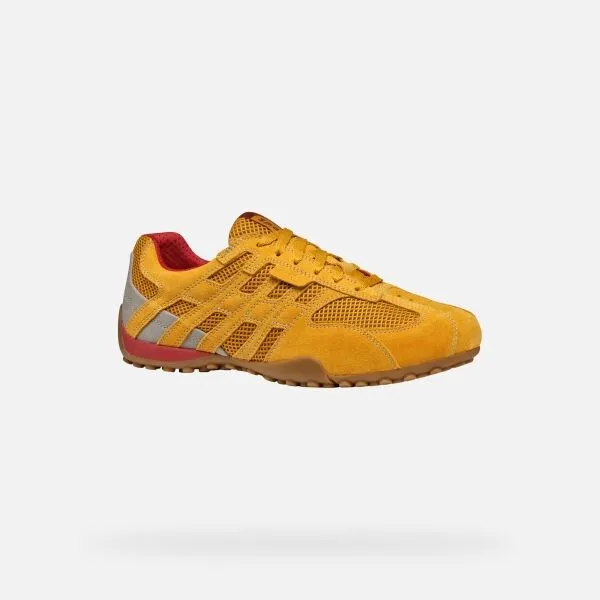 Yellow men's sneakers Geox Snake Original - Men's