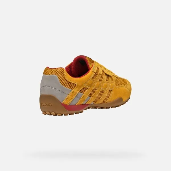 Yellow men's sneakers Geox Snake Original - Men's
