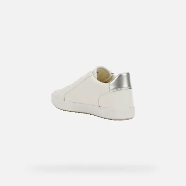 White women's sneakers Geox Blomiee - Women's