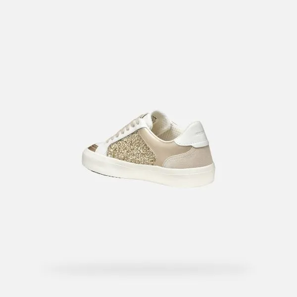 White women's sneakers Geox Emmeleny - Women's