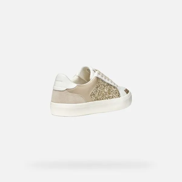White women's sneakers Geox Emmeleny - Women's