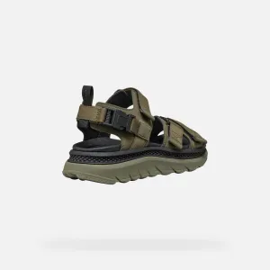 Khaki men's sandals Geox Spherica Actif X S - Men's