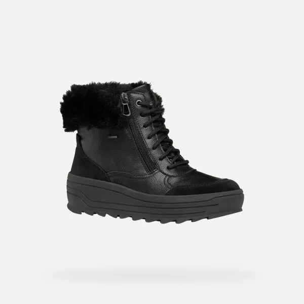 Black women's ankle boots Geox Milleiny Abx - Women's