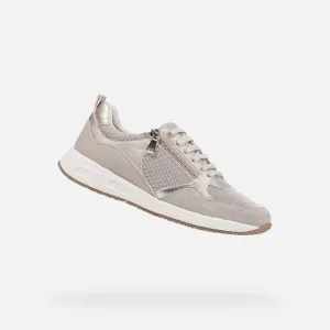 Beige women's sneakers Geox Bulmya - Women's