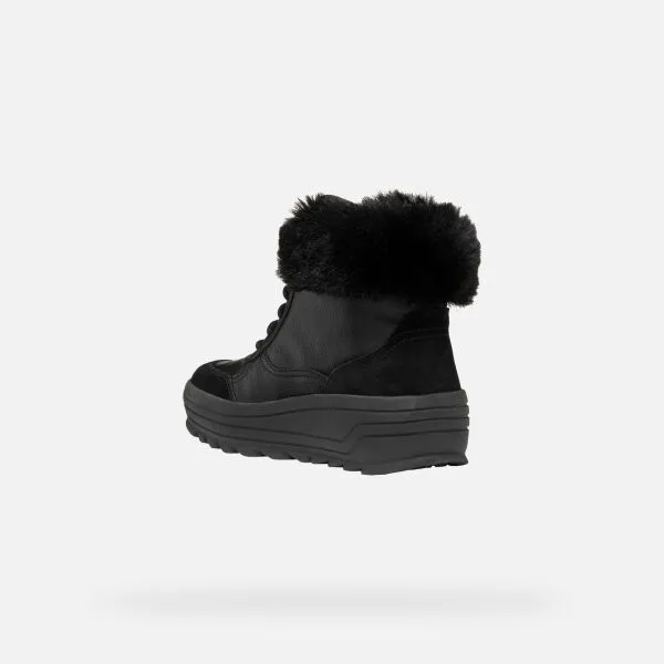 Black women's ankle boots Geox Milleiny Abx - Women's