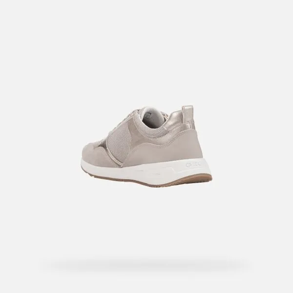 Beige women's sneakers Geox Bulmya - Women's