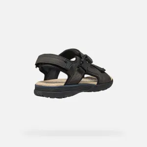 Dark brown men's sandals Geox Spherica EC5 - Men's
