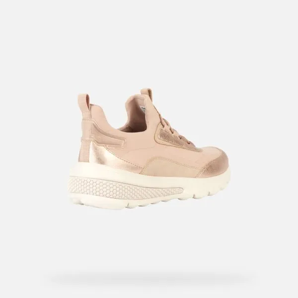 Cream women's sneakers Geox Spherica Actif - Women's