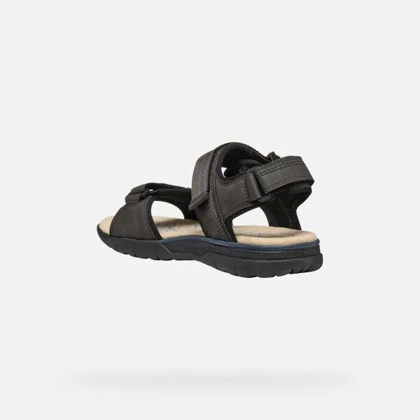 Dark brown men's sandals Geox Spherica EC5 - Men's