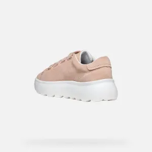 Cream women's sneakers Geox Spherica EC4.1 - Women's