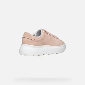 Cream women's sneakers Geox Spherica EC4.1 - Women's
