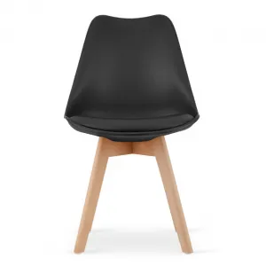 Jedálenský stôl ARTISAN so štyrmi stoličkami MARK čierne