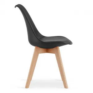Jedálenský stôl ARTISAN so štyrmi stoličkami MARK čierne