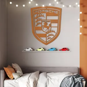 3D drevené logo - Porsche